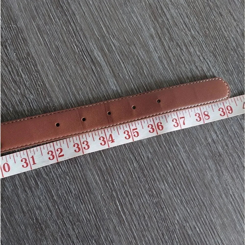 Vintage Brown Gold Tone Chain Belt 39.5